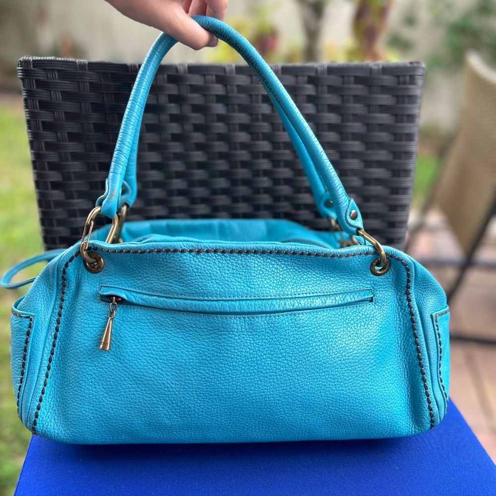 PLINIO VISONA BLUE SHOULDER BAG